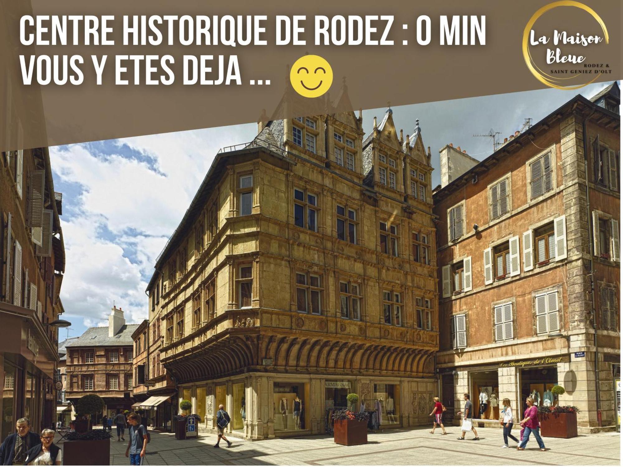 La Maison Bleue, Un Emplacement De Choix A Rodez Exterior photo